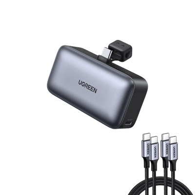 UGREEN 5000mAh USB-C Power Bank with Cable