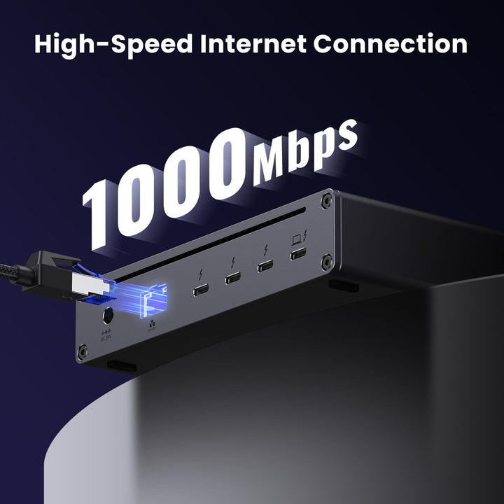 UGREEN Revodok Max  8-in-1 Thunderbolt 4 Docking Station - High-Speed Internet Connection