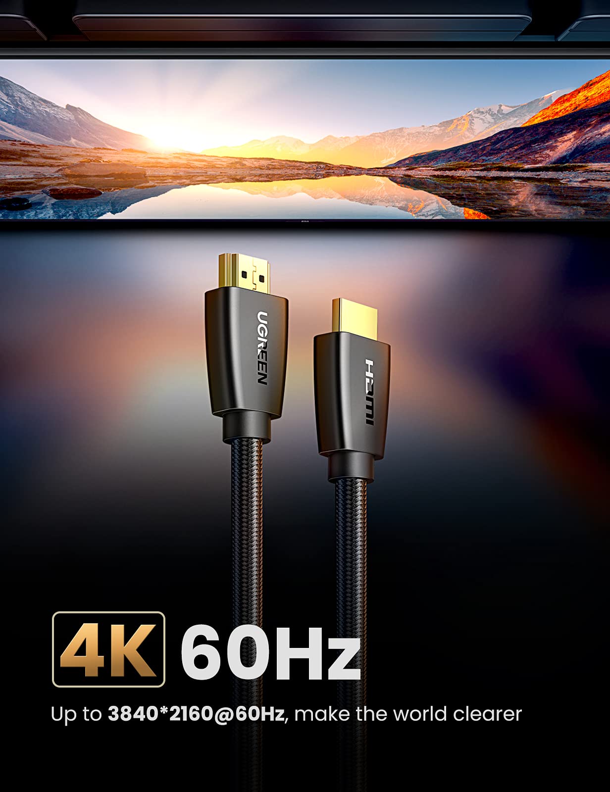 Ugreen HDMI Cable 4K 3M HDMI 2.0 18Gbps High-Speed 4K@60Hz HDMI To HDMI  Video Wire @ Best Price Online
