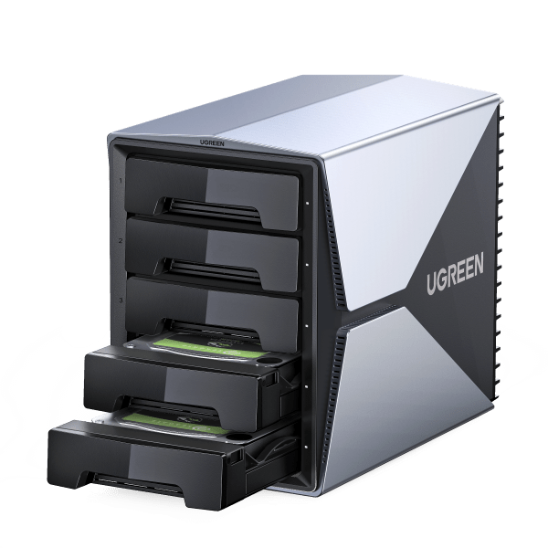 Ugreen 5 Bay RAID Enclosure USB-C to SATA HDD SSD – UGREEN