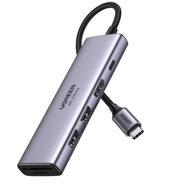 Hub USB Type-C 6en1 UGreen Revodok - Ethernet Gigabit, HDMI 4K