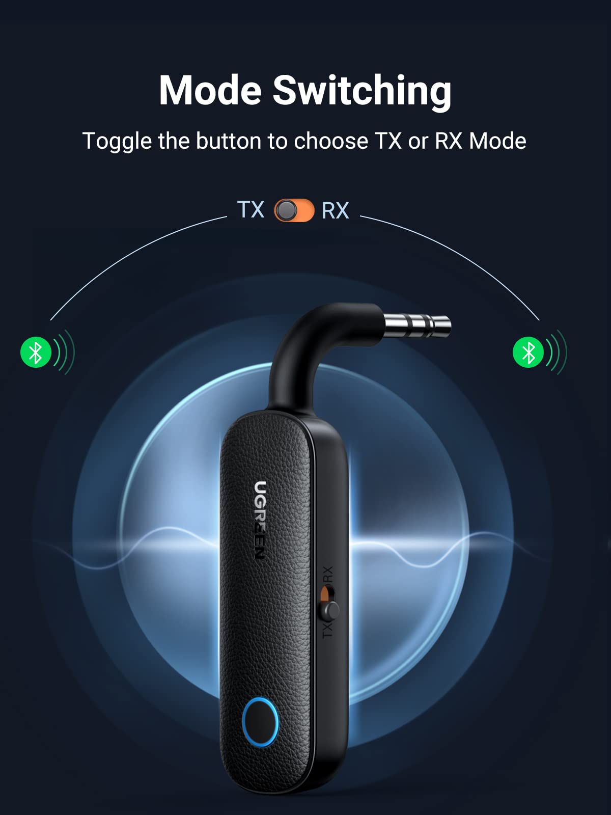 Ugreen — Adaptateur Aux 3,5mm Bluetooth 5.0 Pour Dispositifs Sans