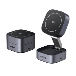 UGREEN MagFlow 2-in-1 Magnetic Wireless Charger 15W