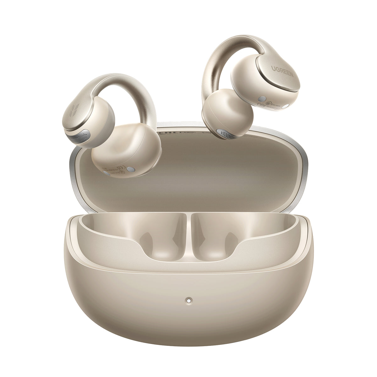 UGREEN ClipBuds Pro2 Wireless Earbuds AI Translator 46H Long Play Time Earphones Champagne Gold
