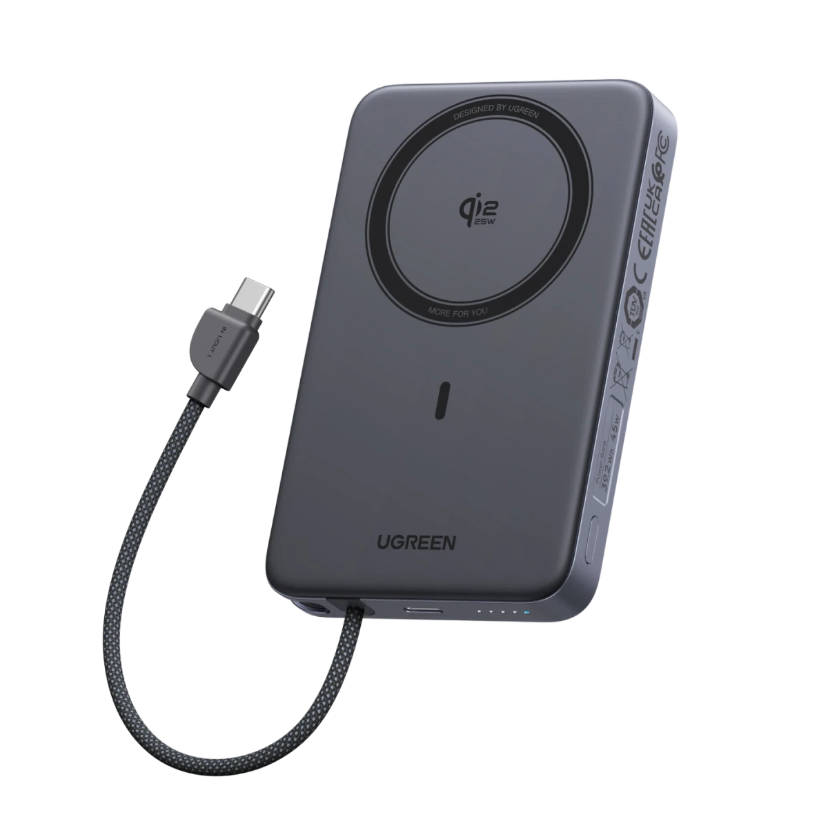 باور بانك مغناطيسي UGREEN MagFlow Air 10000mAh 25W