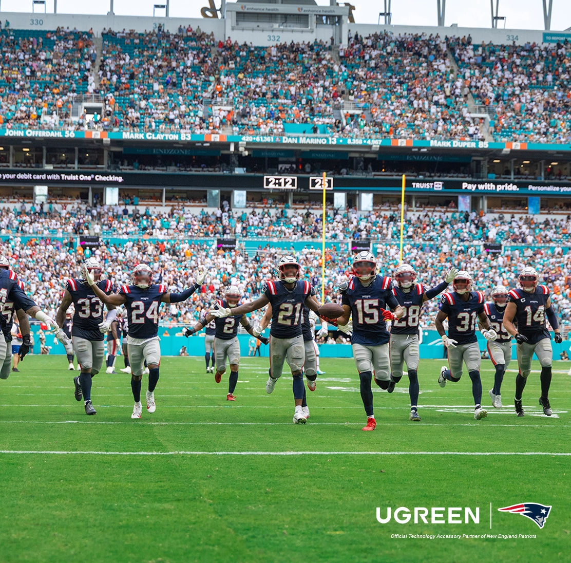 Patriots on the field