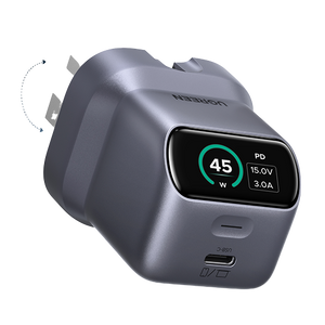 UGREEN Nexode Pro 45W USB-C Charger with Smart Display, GaN Fast Charger