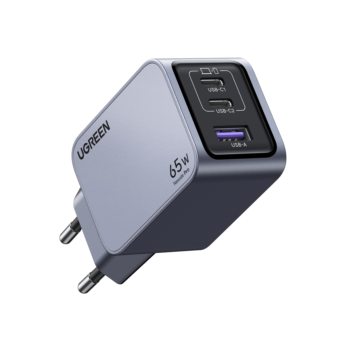 UGREEN Nexode Pro หัวชาร์จ GaN ชาร์จเร็ว 3 พอร์ต 65W