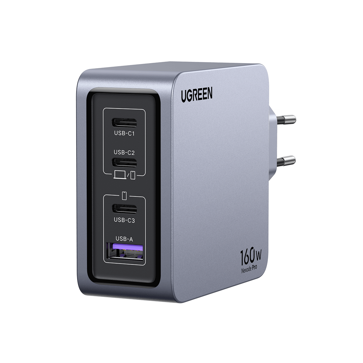 UGREEN Nexode Pro USB-C Ladegerät (160W, 4-Ports, GaN)