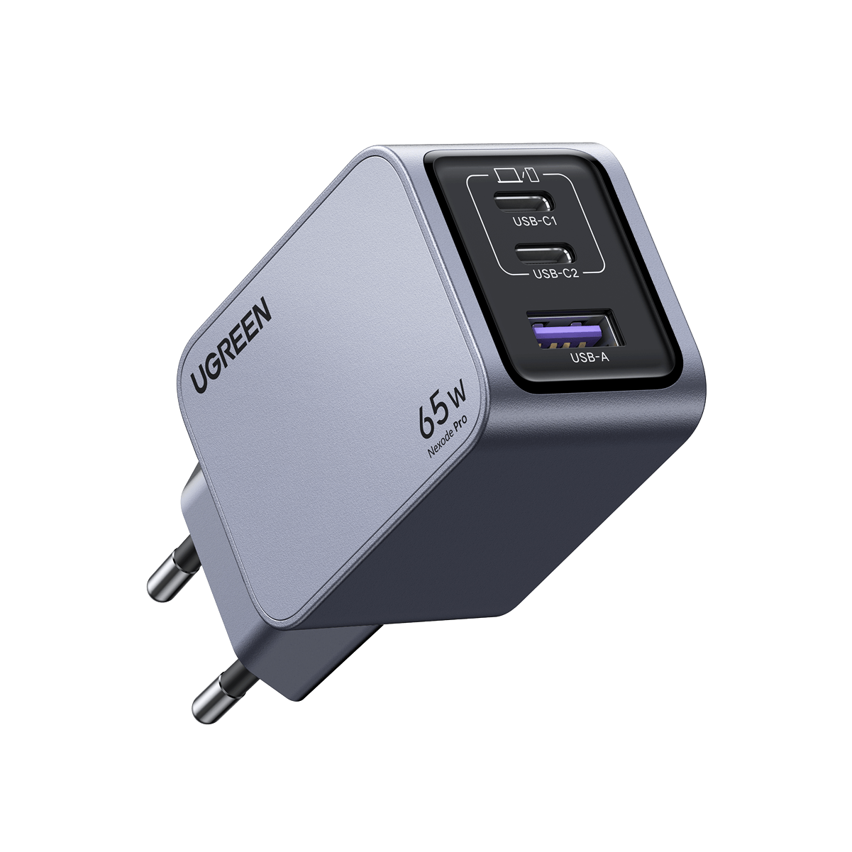 UGREEN Nexode Pro USB-C Mini Ladegerät (65W,  3-Ports, GaN)