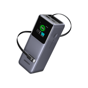 UGREEN Nexode Batterie externe 20000 mAh 165W avec câble USB-C rétractable