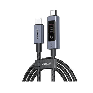 Nexode 240W USB C to USB C Cable with TFT Smart Display, 3.3FT