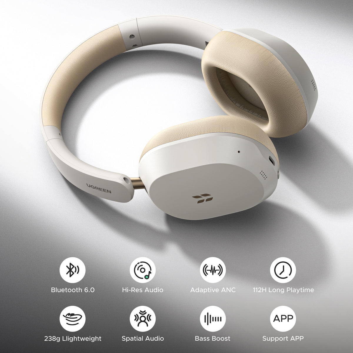 UGREEN Studio Max5s Bluetooth Earpods White