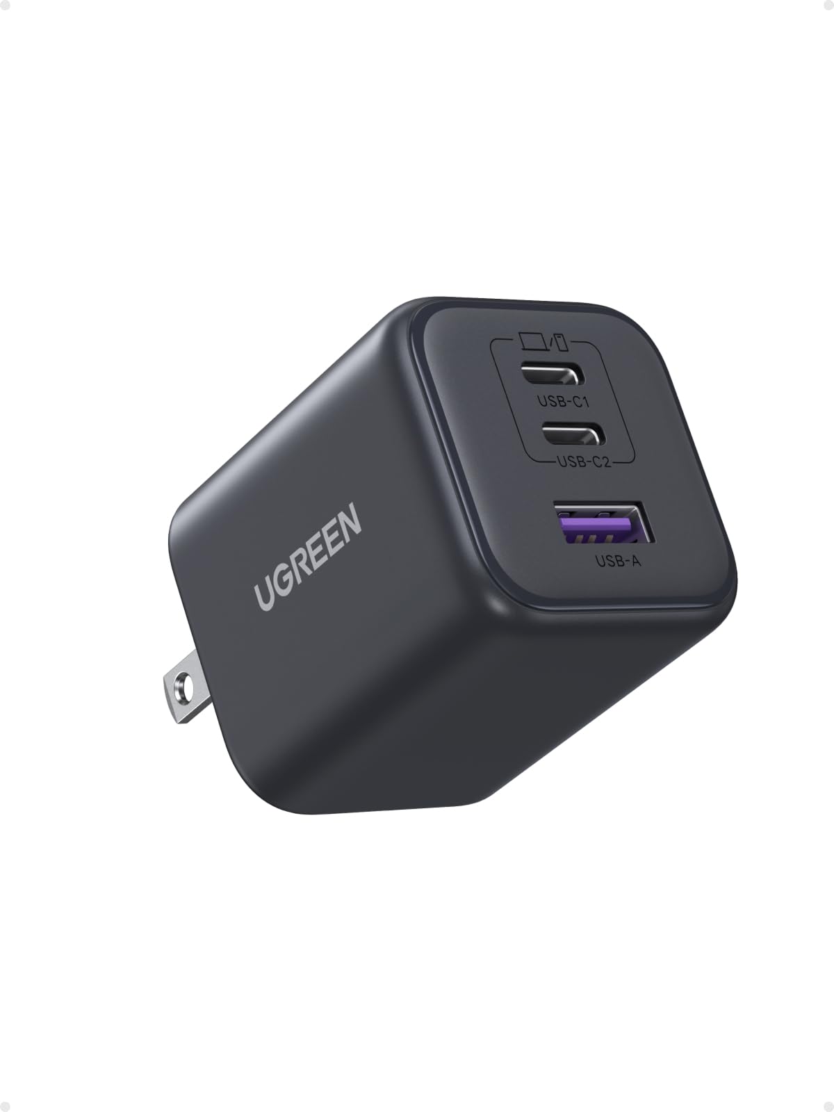 UGREEN 45W USB C Charger Block with 2 USB C and USB A Ports