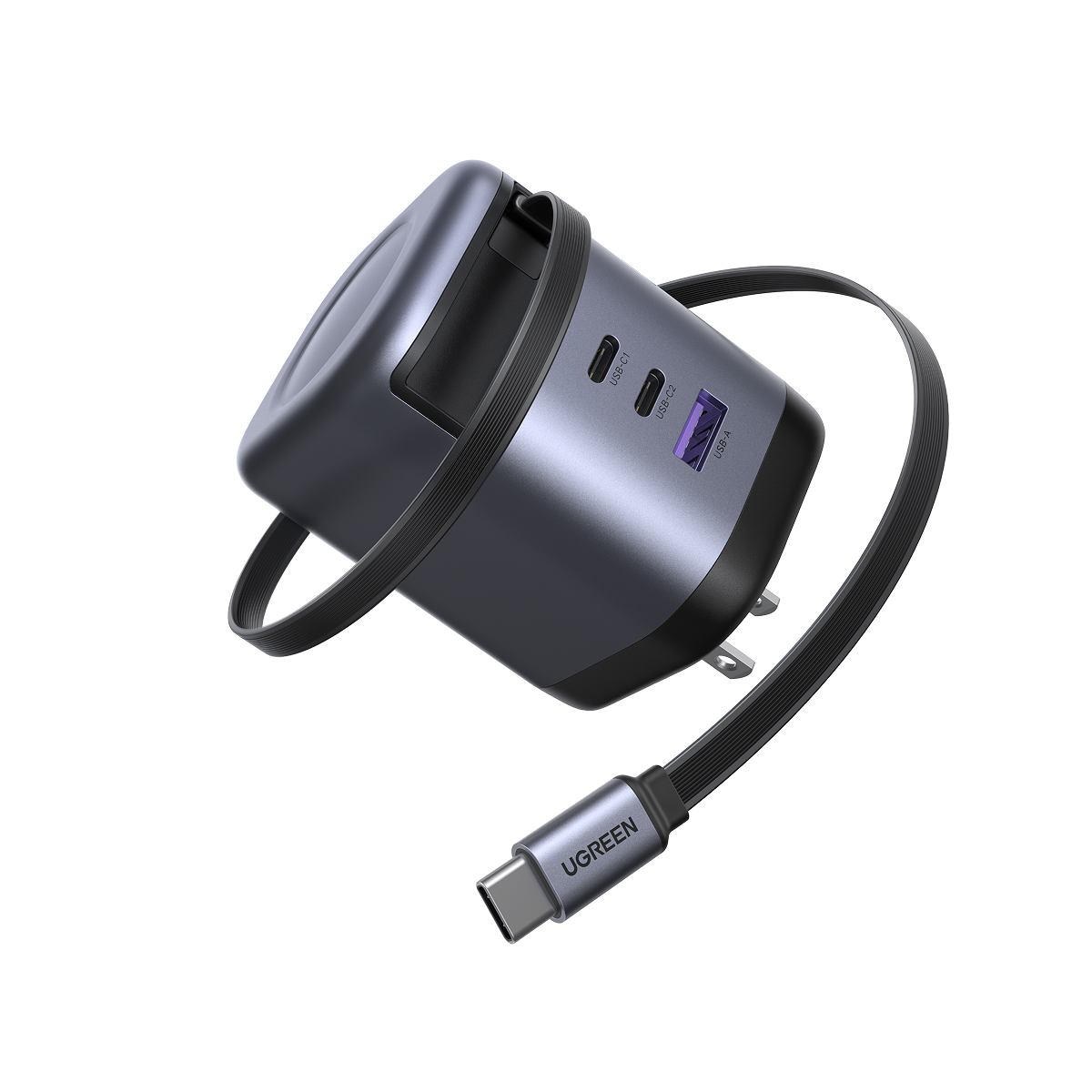 UGREEN Nexode 100W Charger with Retractable USB-C Cable