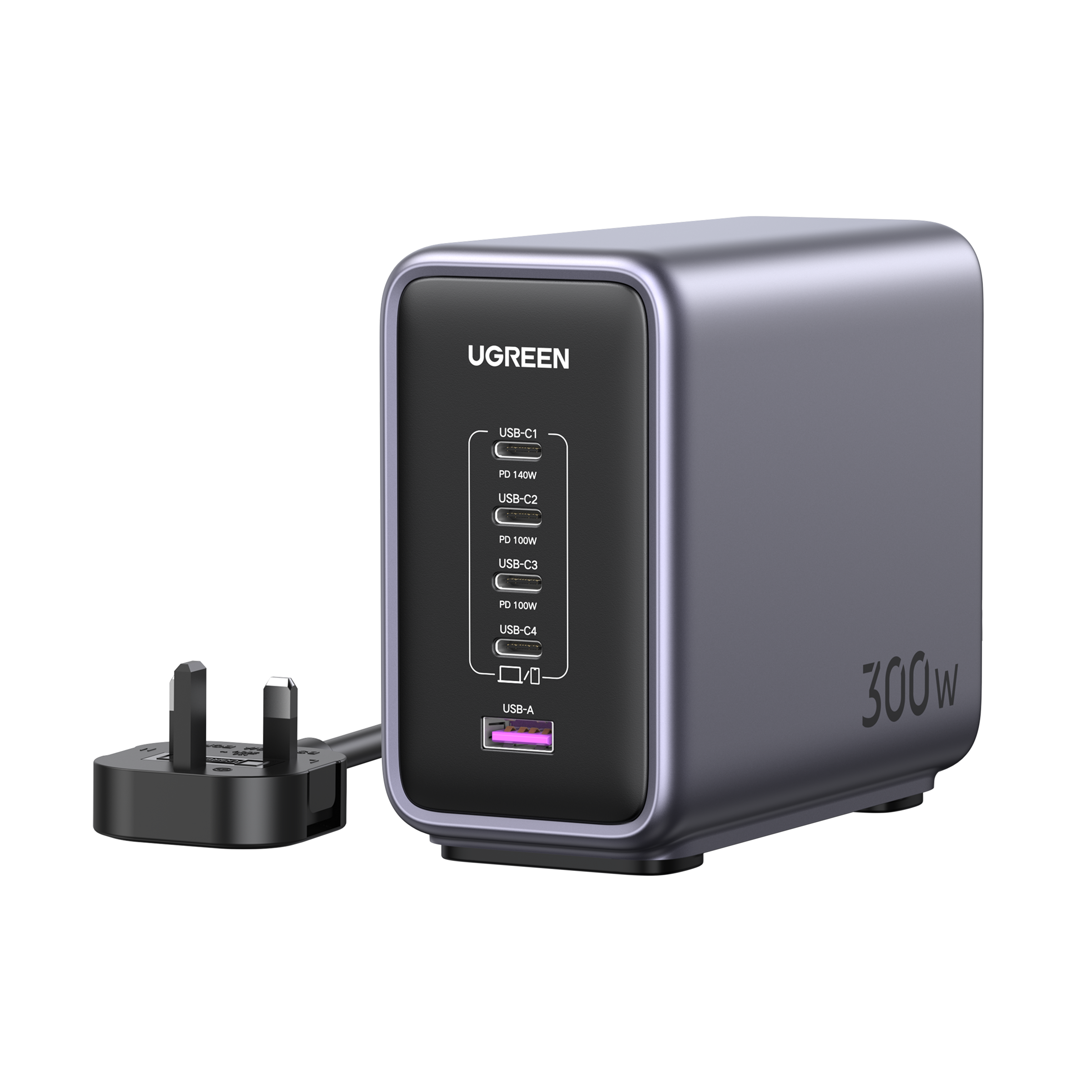 UGREEN Nexode 300W GaN Wall USB-C Charger 5 Ports