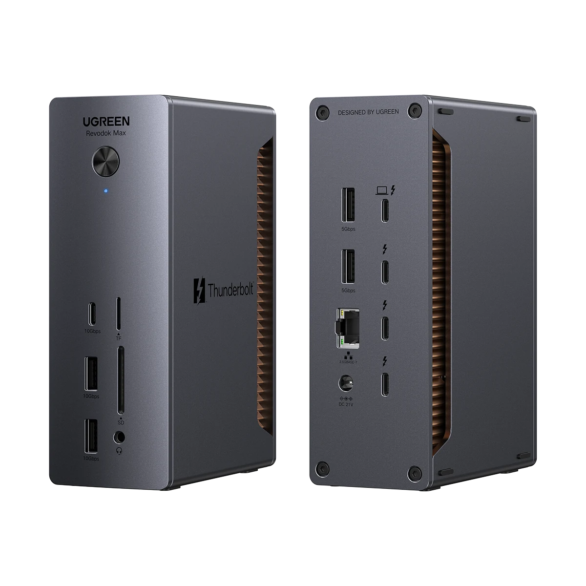 UGREEN Revodok Max 2131 Docking Station Thunderbolt 5 120Gbps Transferencia Ultra Rápida