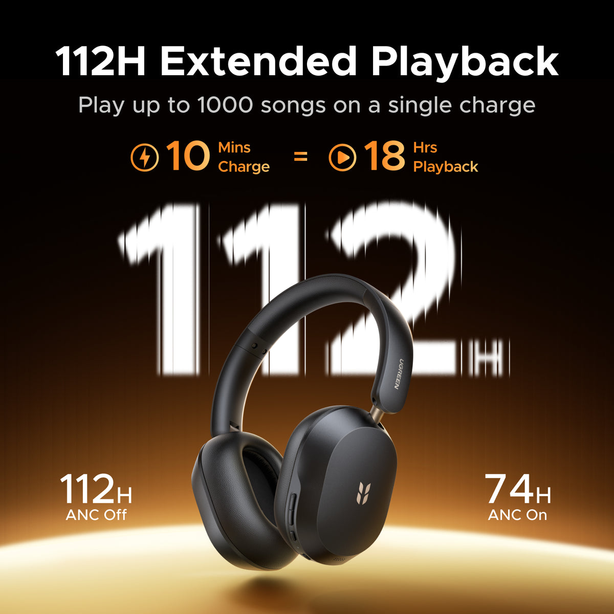 UGREEN Studio Max5s Bluetooth Earpods Black