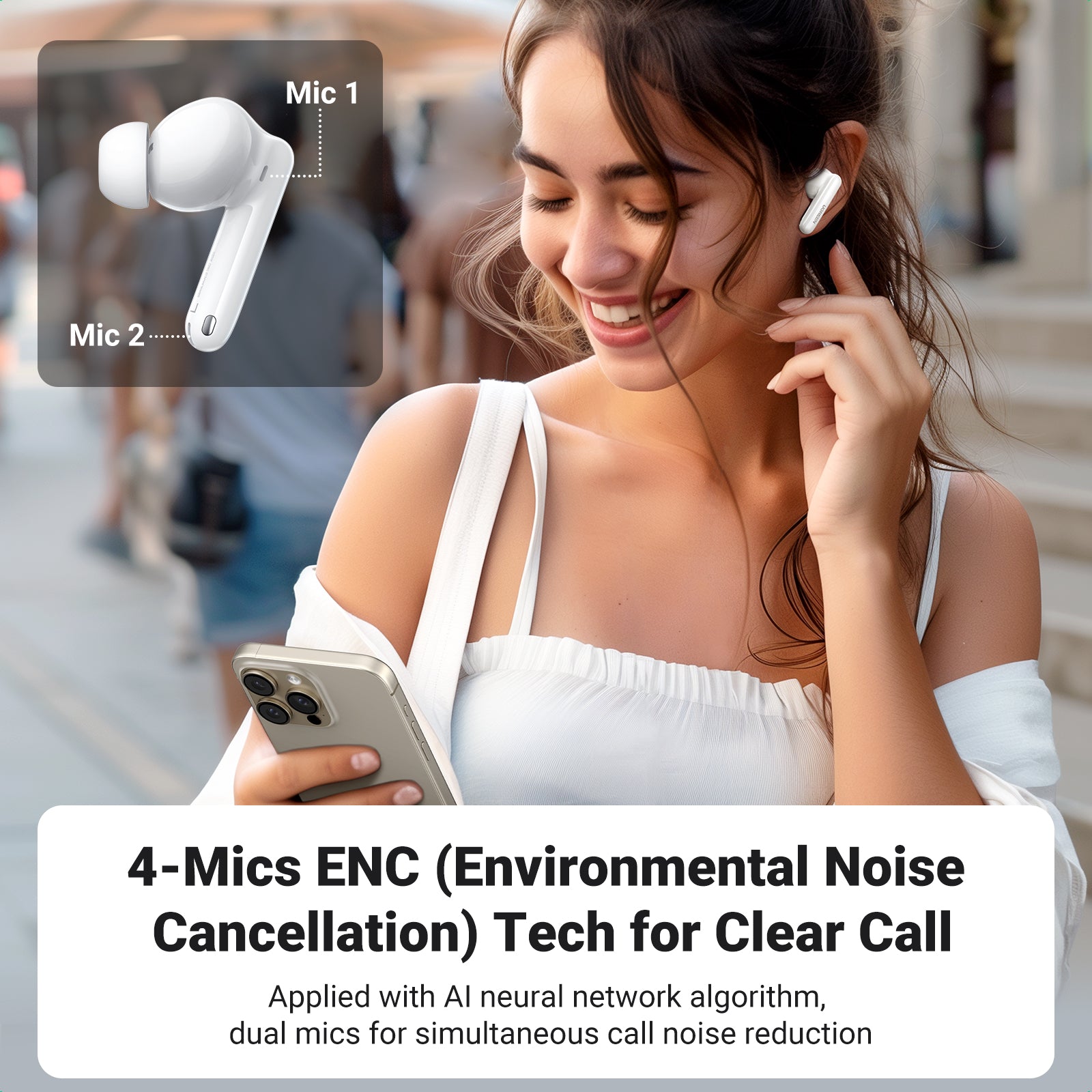 UGREEN Earbuds HiTune T3 Pro Active Noise-Cancelling Wireless