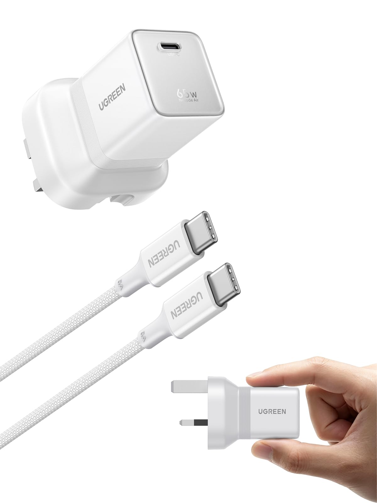 UGREEN Nexode Air 65W Charger Lunar White