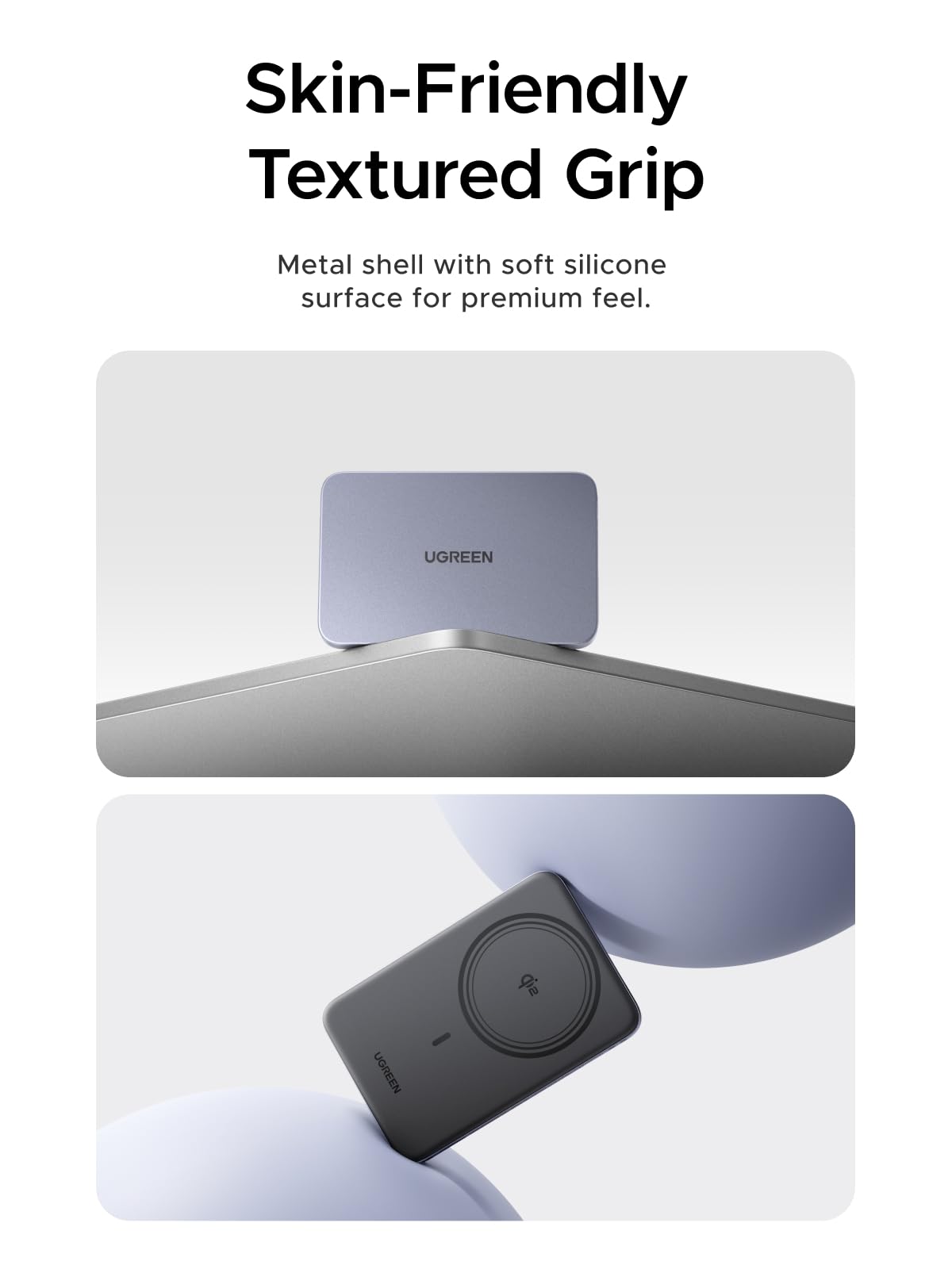 UGREEN MagFlow Air Magnetic Power Bank (5000mAh, Qi2 15W)