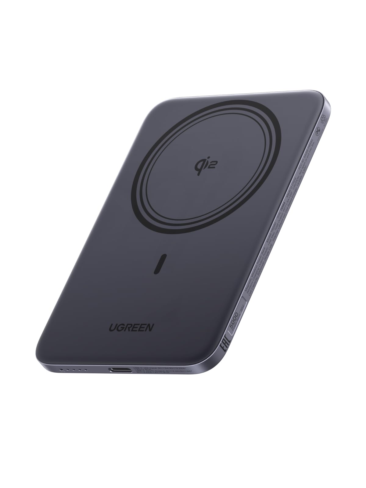 UGREEN MagFlow Air Magnetic Power Bank 5000mAh 20W Space Gray