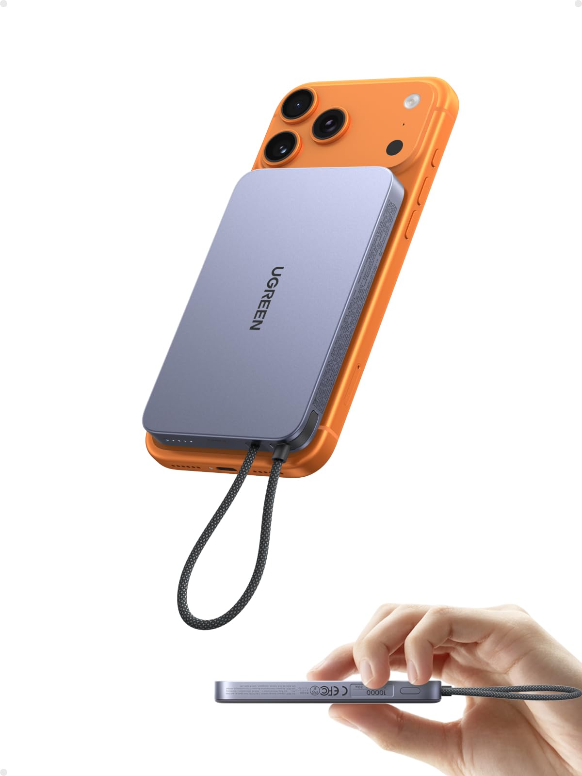Sạc dự phòng từ tính UGREEN MagFlow Air 10000mAh 25W