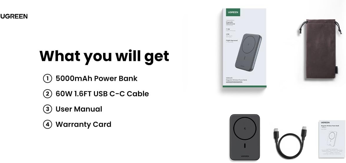 UGREEN Zapix Magsafe Power Bank 15W 5000mAh – UGREEN Official Site