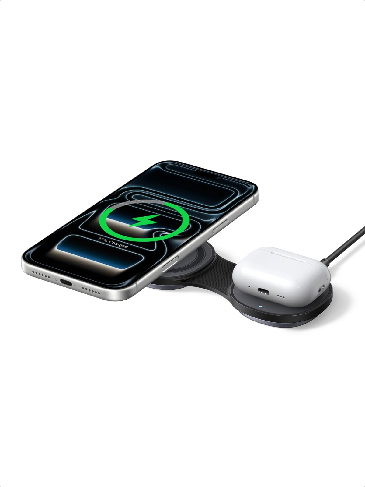 UGREEN MagFlow 2-in-1 Foldable Magnetic Wireless Charger 25W