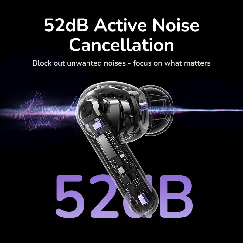 UGREEN Earbuds HiTune T6 Magic EchoBuds Active Noise Cancelling with Smart Touchscreen