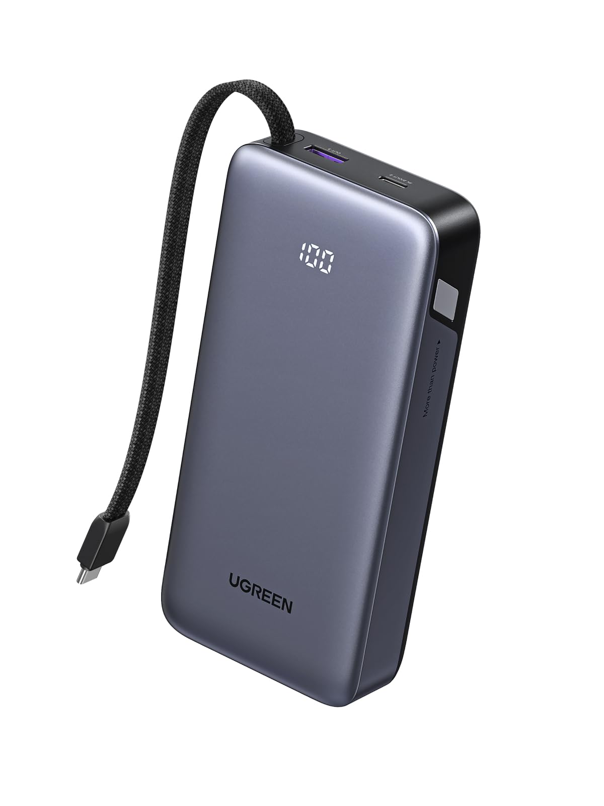 UGREEN Nexode Power Bank 20000mAh 100W with Built-in USB-C Cable