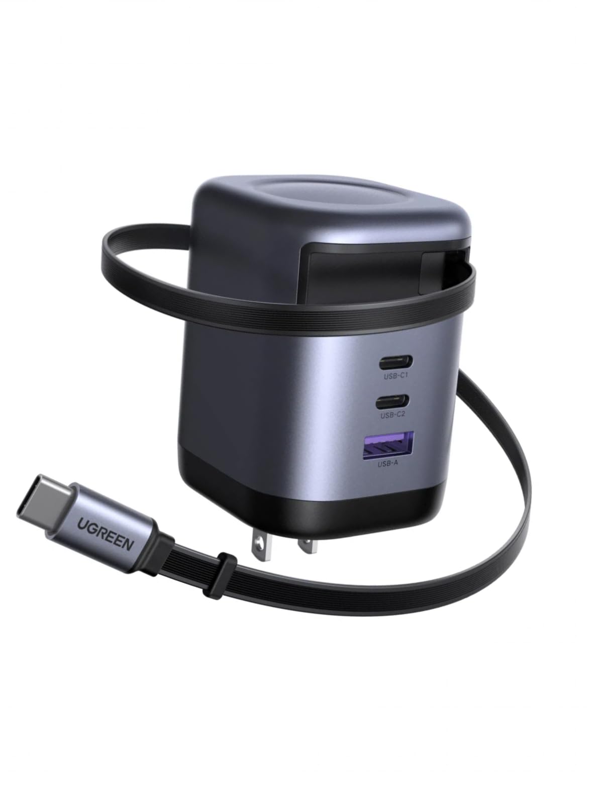 UGREEN Nexode 100W Charger with Retractable USB-C Cable