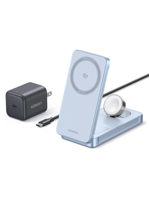 UGREEN MagFlow 3-in-1 Magnetic Wireless Charger 25W