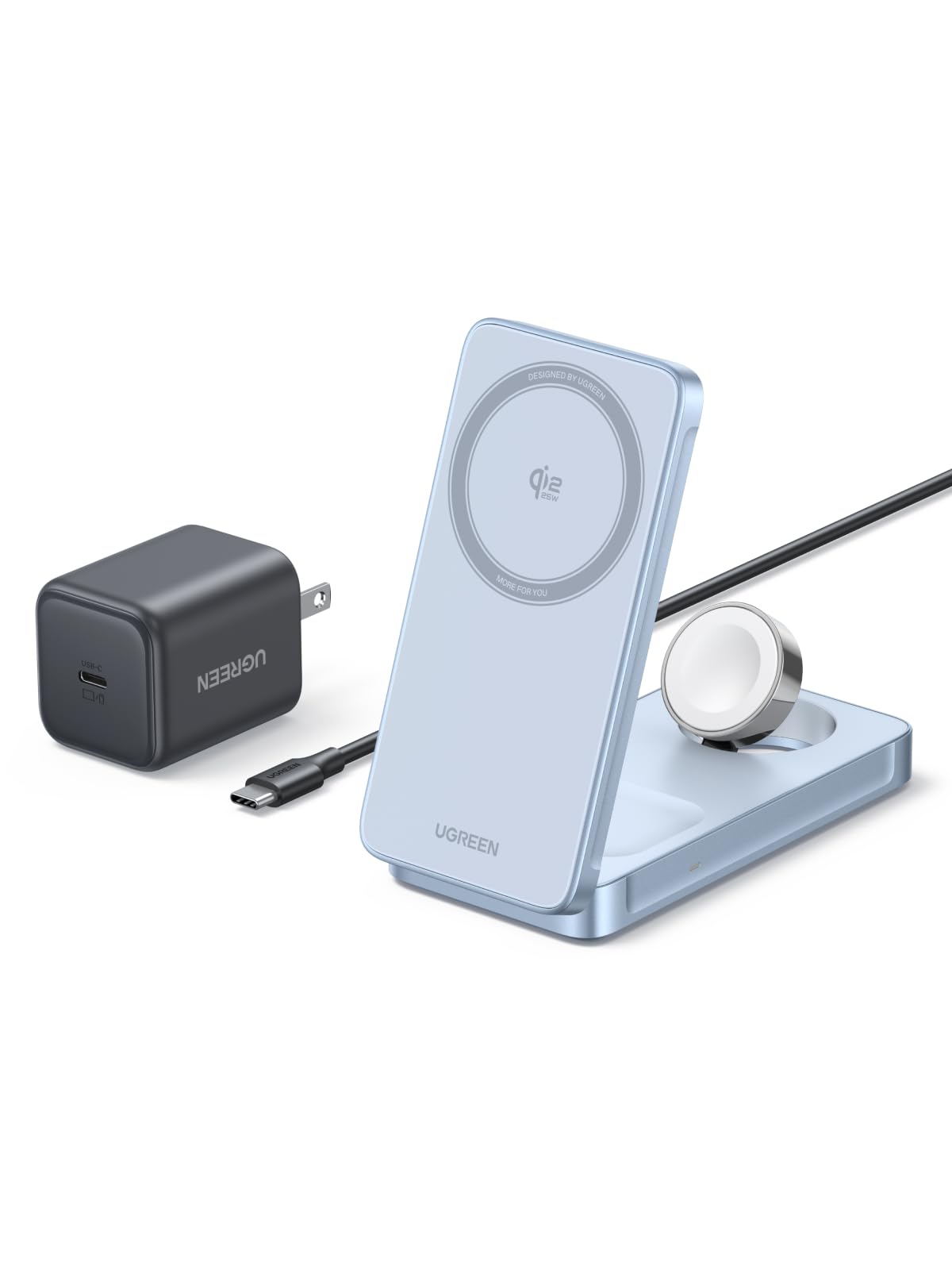 UGREEN MagFlow 3-in-1 Magnetic Wireless Charger 25W