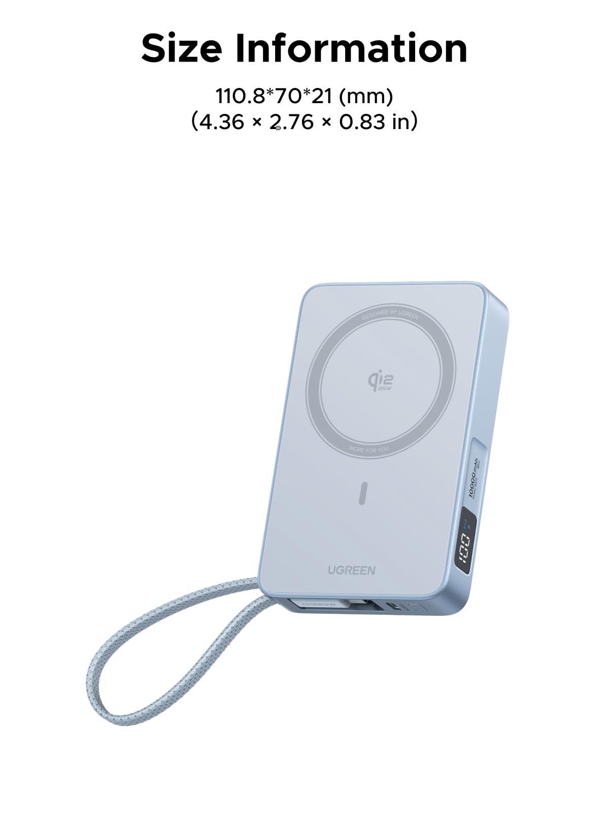 UGREEN Qi2 25W 10000mAh Magnetic Power Bank