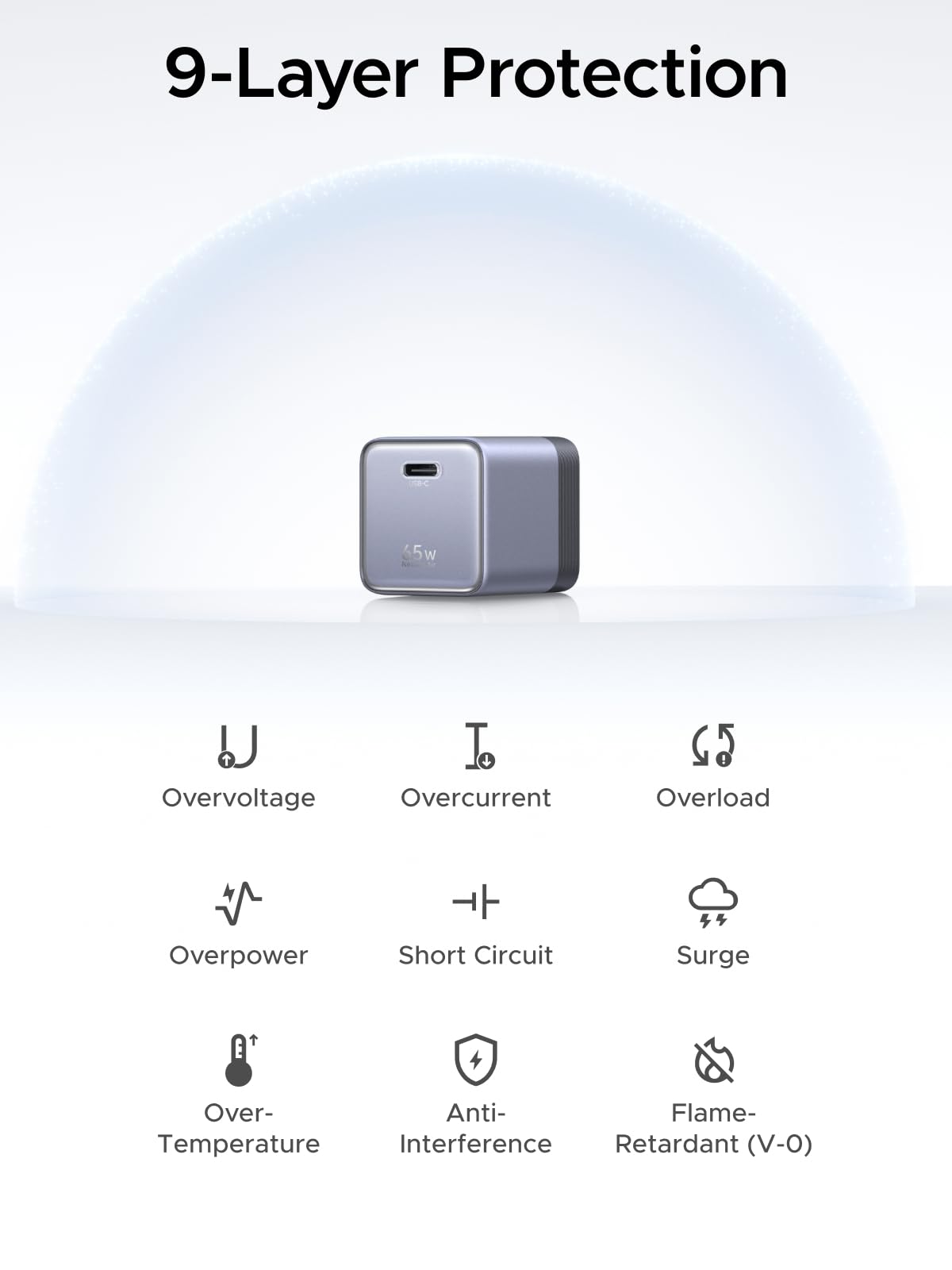 UGREEN Nexode Air USB-C Charger (65W, GaN, Foldable Plug)