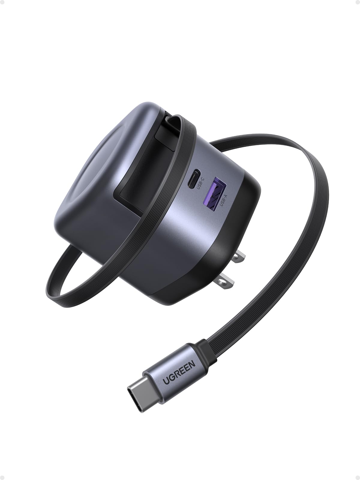 UGREEN Nexode 45W Charger with Retractable USB-C Cable