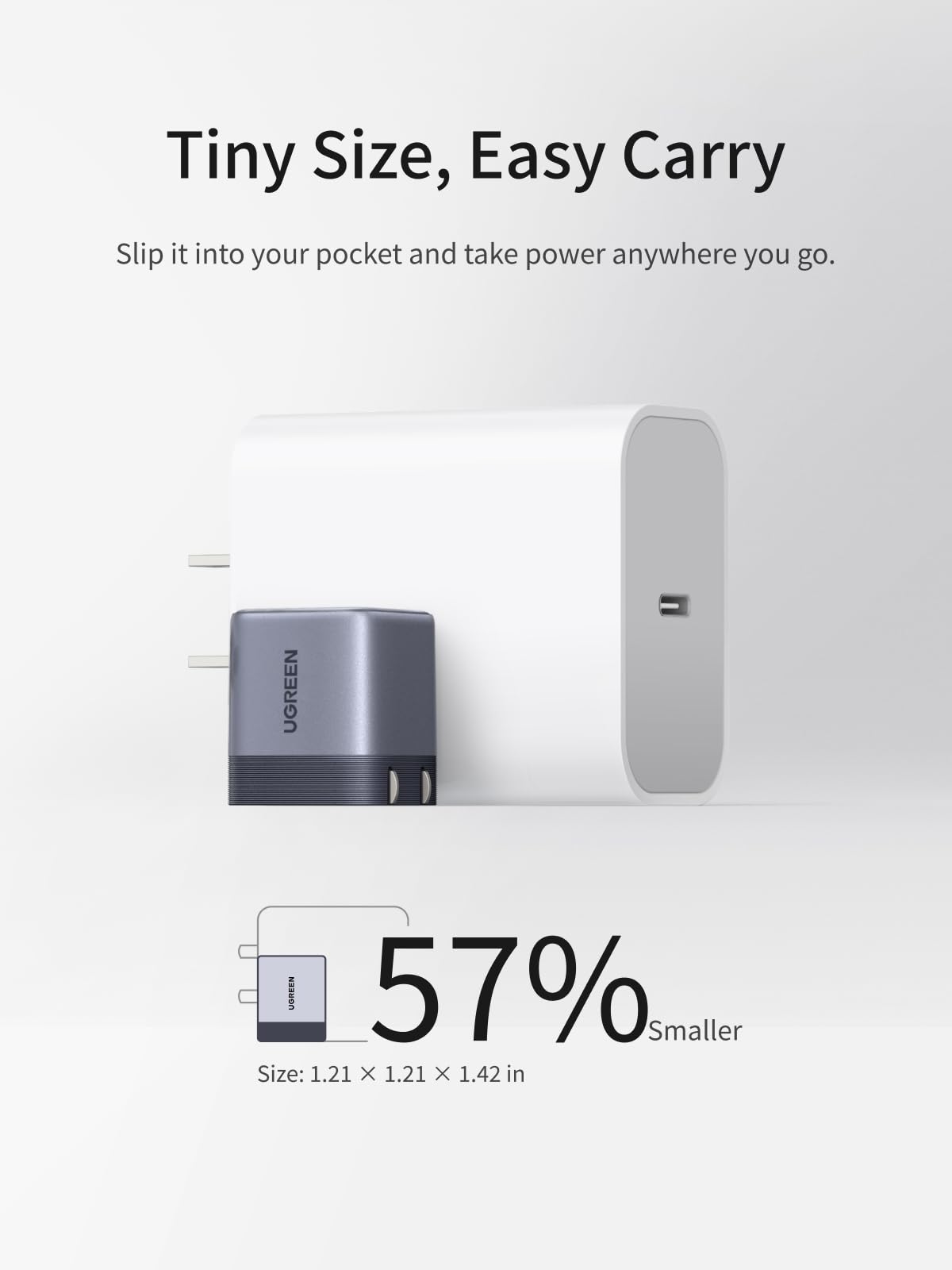 UGREEN Nexode Air USB-C Charger (45W, GaN, Foldable Plug)