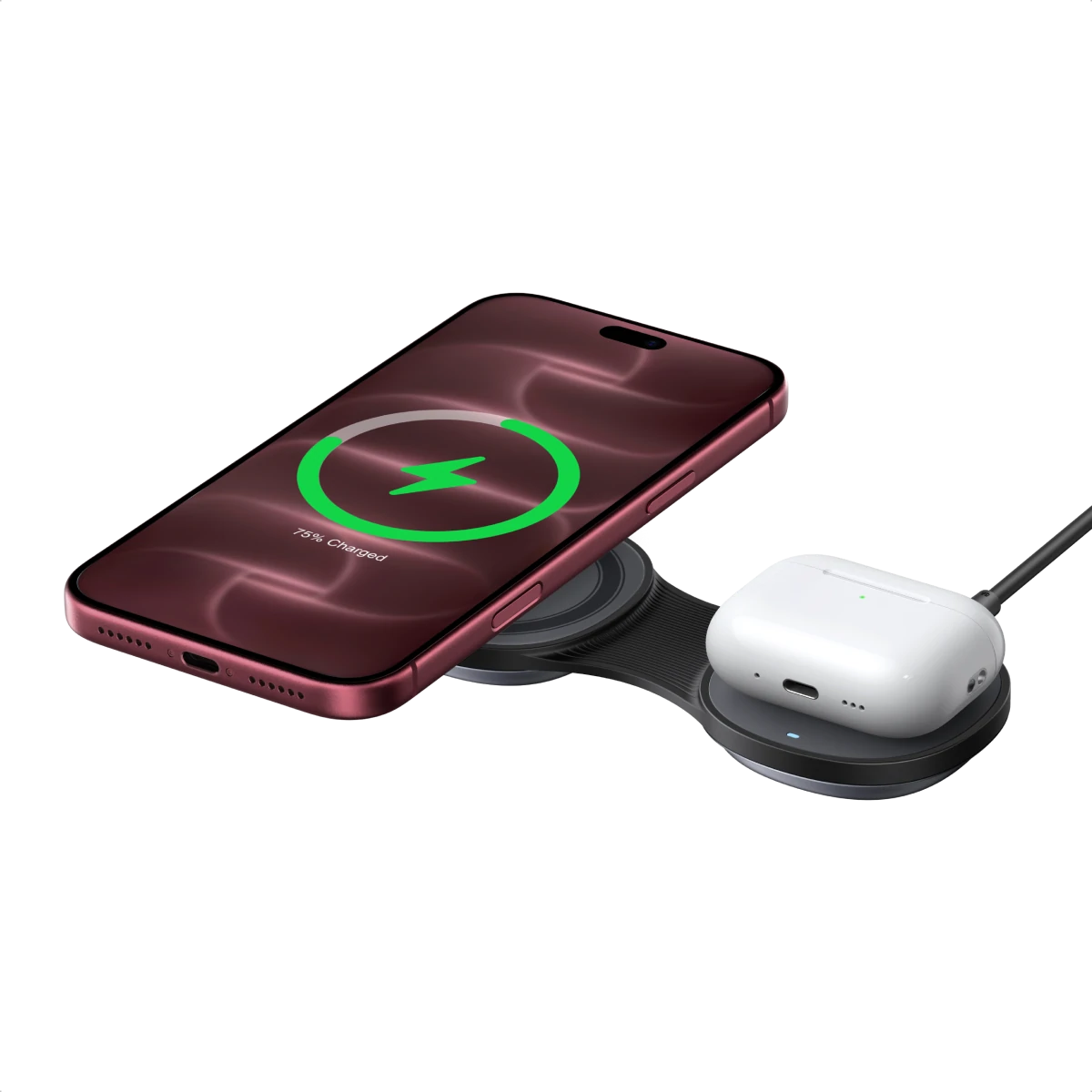 UGREEN MagFlow 2-in-1 Foldable Magnetic Wireless Charger 25W