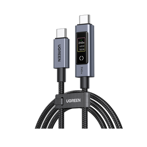 Nexode 240W USB C to USB C Cable with TFT Smart Display, 6.6FT