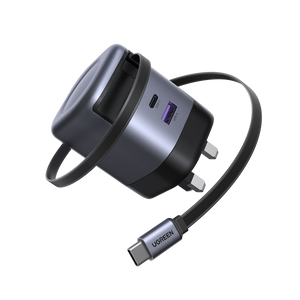 UGREEN Nexode Charger Retractable USB-C Cable 65W