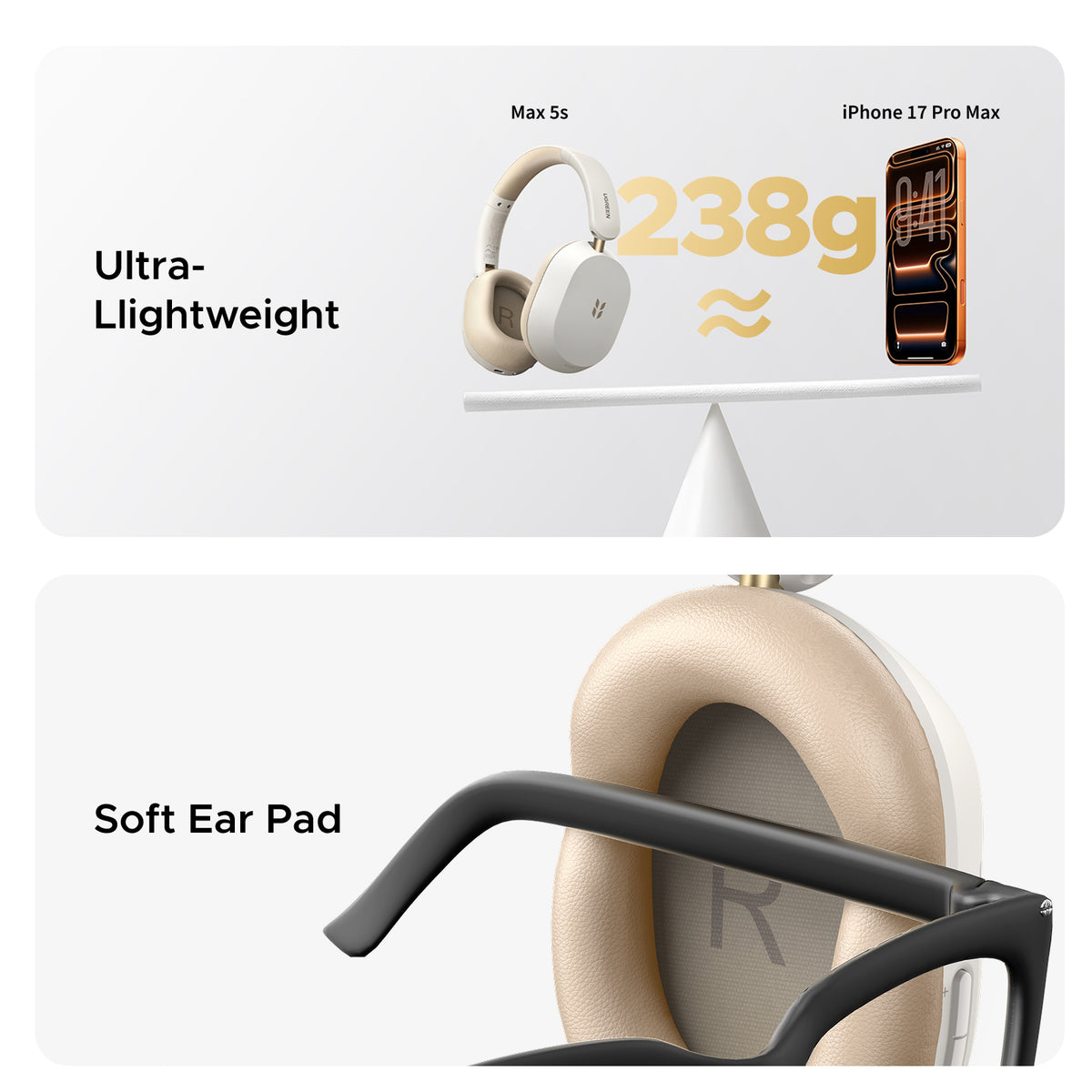 UGREEN Studio Max5s Bluetooth Earpods White
