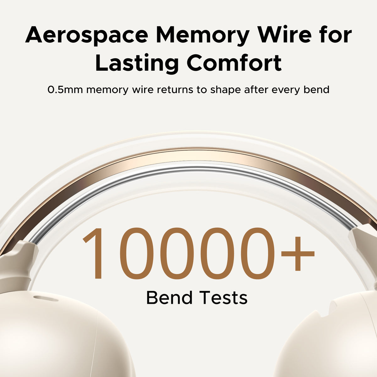 UGREEN ClipBuds Pro2 Wireless Earbuds AI Translator 46H Long Play Time Earphones Champagne Gold
