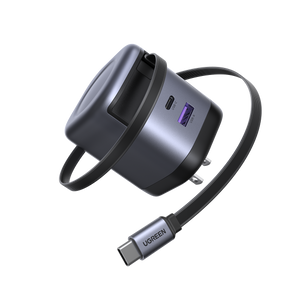 UGREEN Nexode 65W Charger with Retractable USB-C Cable