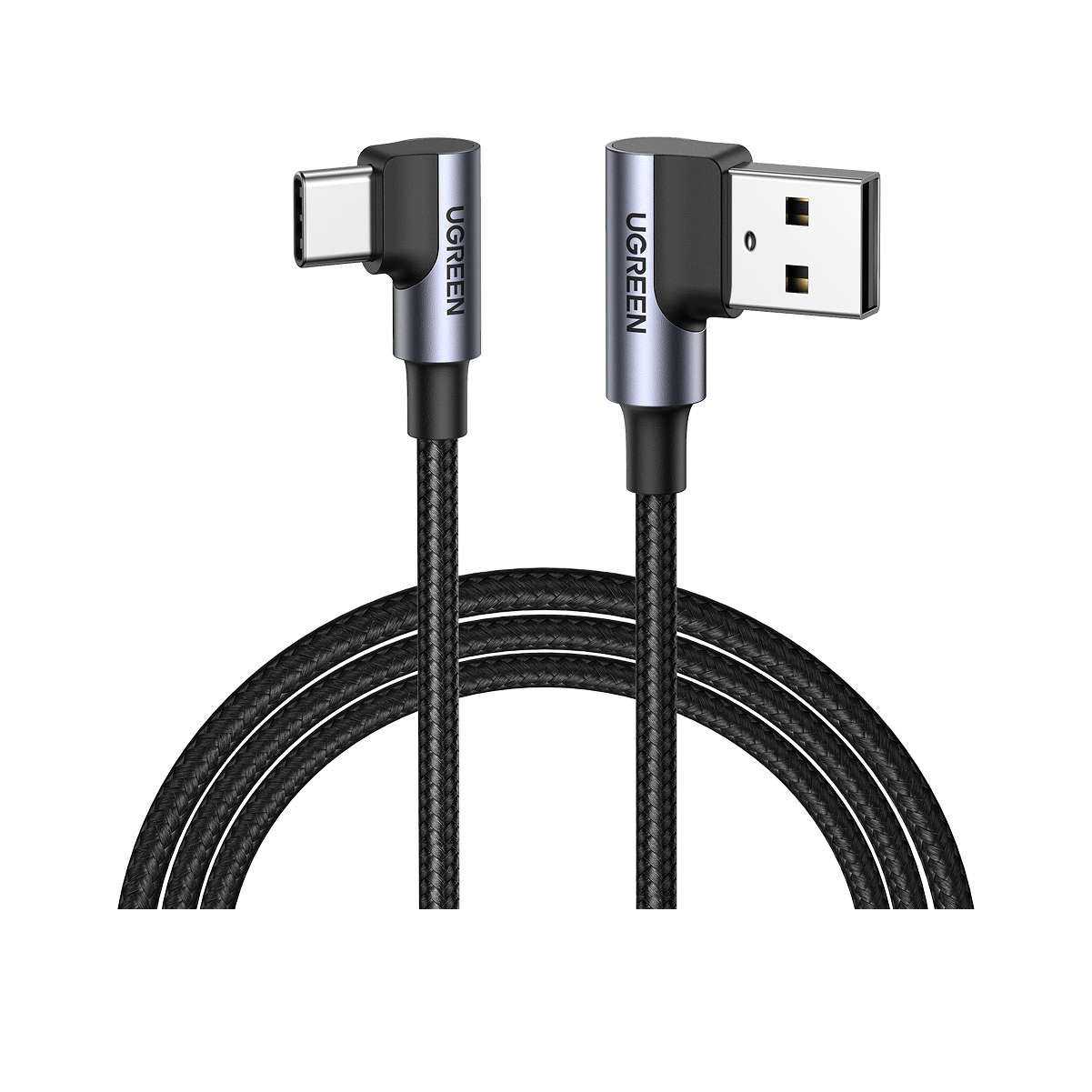 UGREEN 90 Degree USB to USB C Cable, 1.5FT