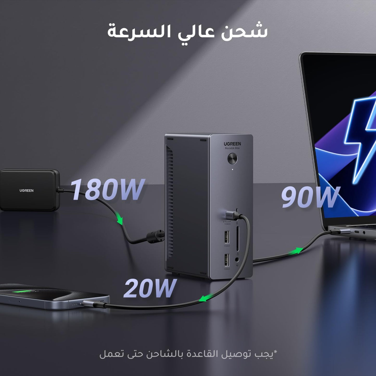 UGREEN Revodok Max 213 محطة إرساء Thunderbolt ‏13 في 1