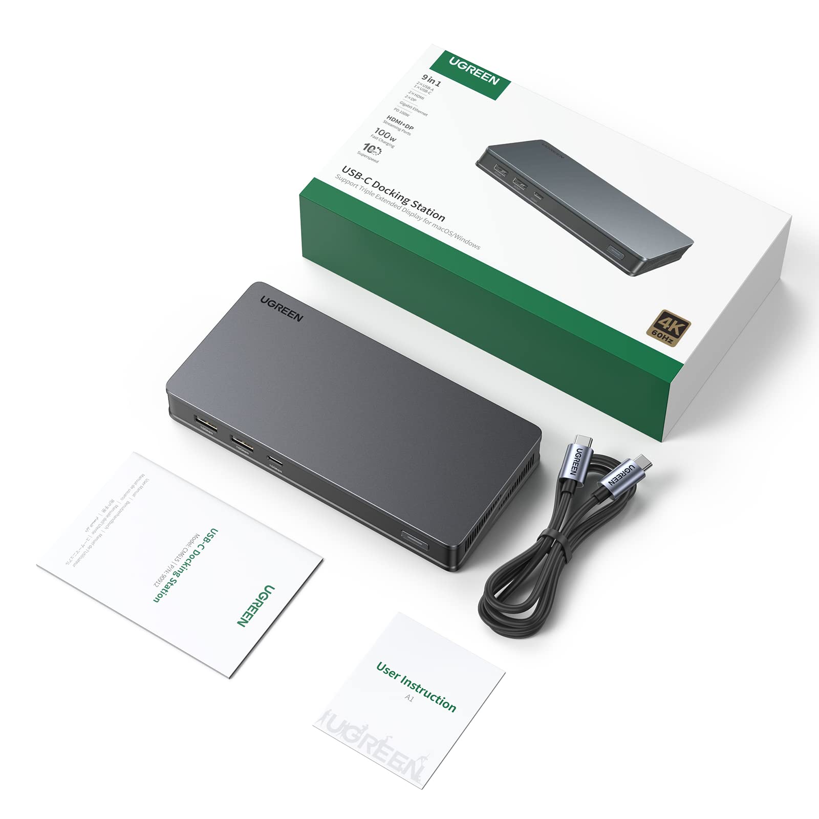 UGREEN Revodok Pro 209 10Gbps Docking Station USB C DisplayLink 9