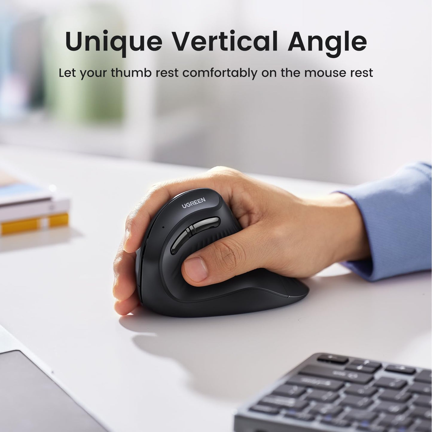 UGREEN Ergonomic Vertical Mouse Bluetooth & 2.4G,
