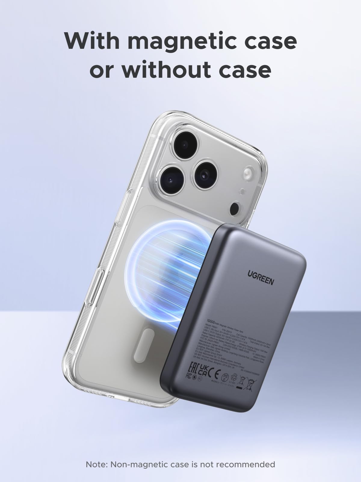 UGREEN 10000mAh Magnetic 7.5W Wireless Power Bank