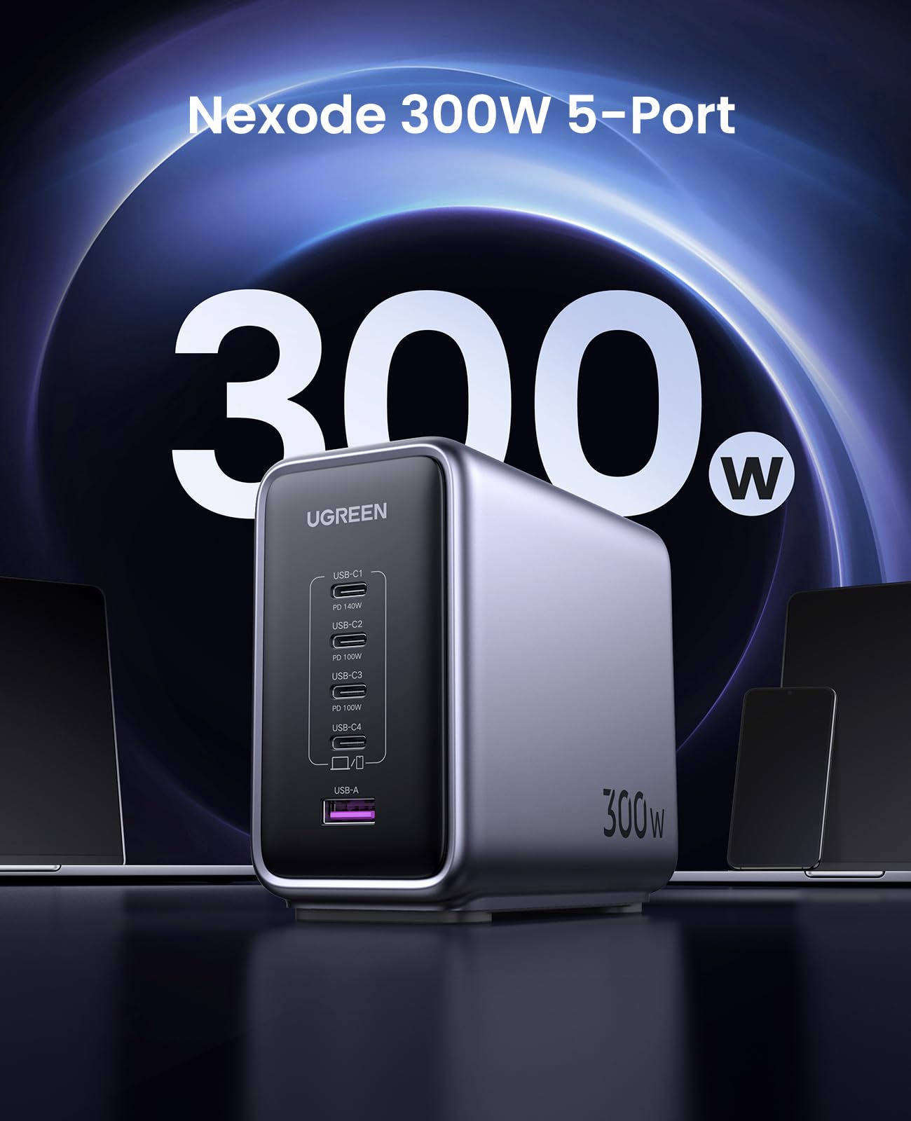 UGREEN Nexode Charger Desktop 5-port 300W